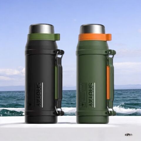 Shotay Matara Paslanmaz Çelik 1600 ml 2 Karışık Renk-Desen ST-8216