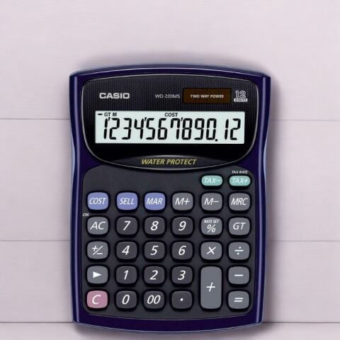 Casıo Hesap Makinesi Masaüstü WM-220MS 12 Hane