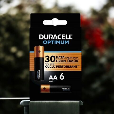 Duracell Optimum AA Kalem Pil 6’lı