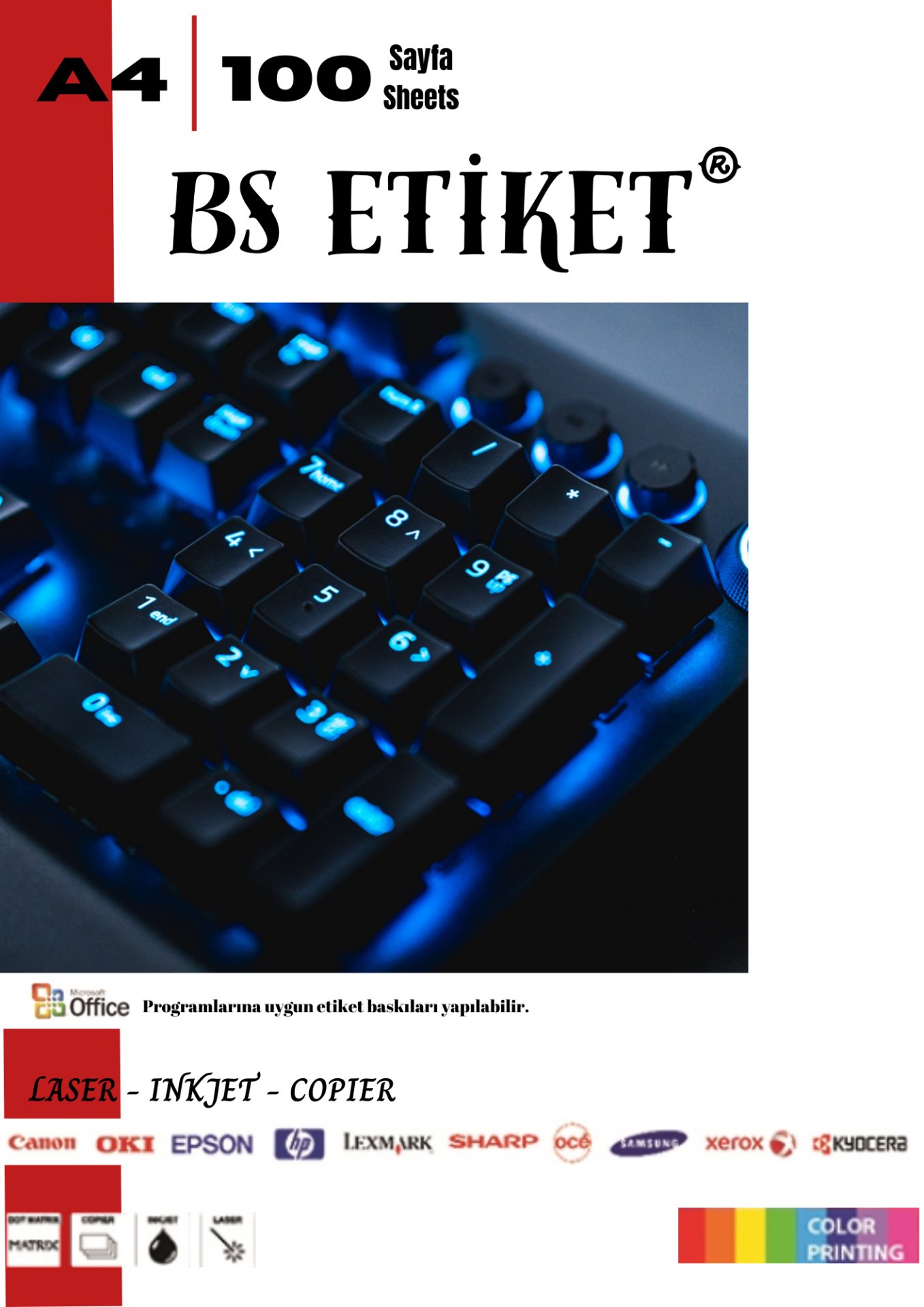 BS Laser Etiket 15 Paket